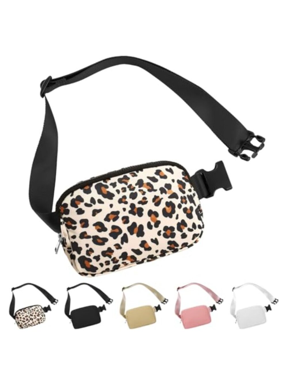 Fanny Pack Mini Crossbody Belt Bag Nylon Hands-Free 1L